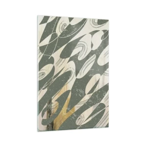 Üveg kép - Ritmikus absztrakció - 80x120 cm