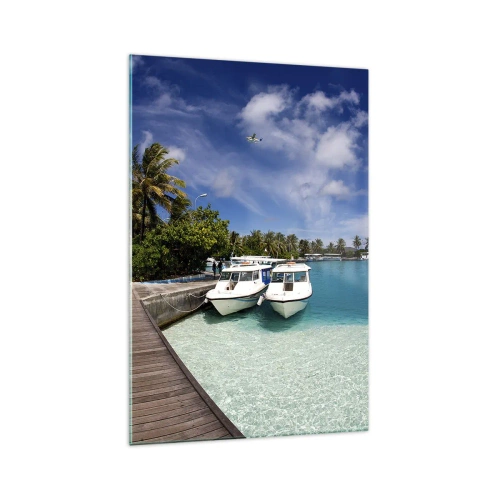 Üveg kép - A paradicsom mégis létezik - 70x100 cm