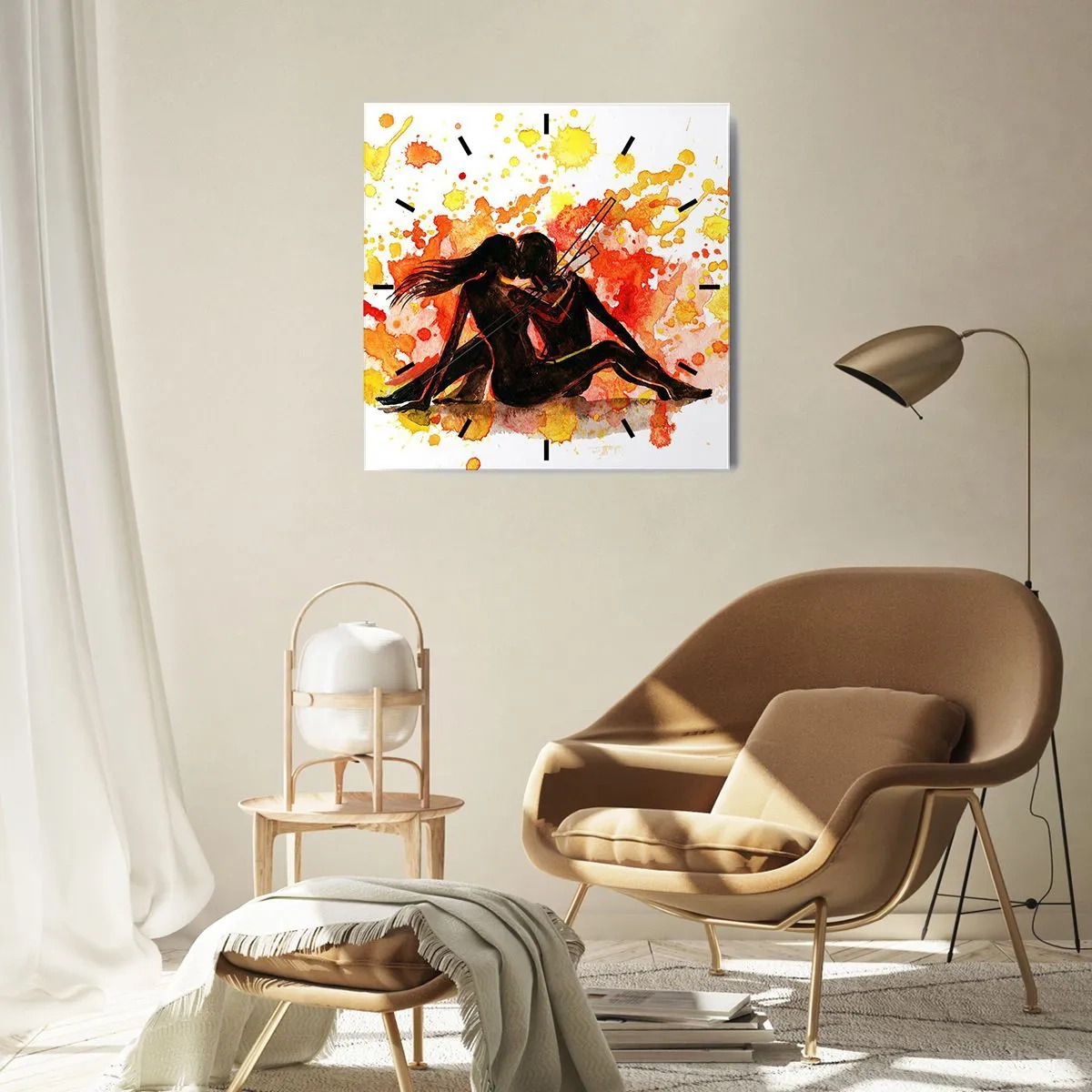 Falióra, Óra - És világosság lett - 40x40 cm