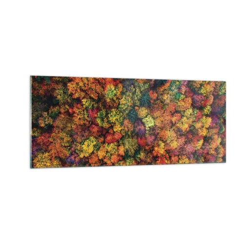 Üveg kép - Őszi facsokor - 100x40 cm