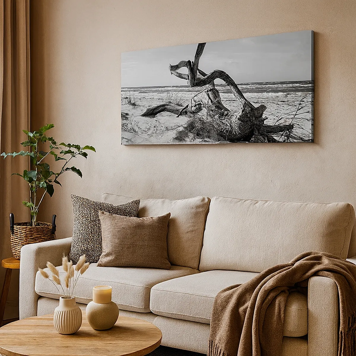 Vászonkép - Tengeri szobor - 30x30 cm