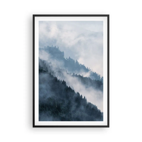 Poszter fehér keretben - A hegyek misztikája - 61x91 cm