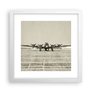 Poszter fekete keretben - Mint mindig készen - 30x30 cm