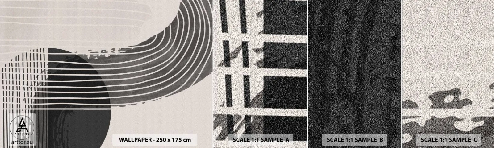 Fotótapéta Minta Standard Eco - Oda és vissza - Minimalizmus, Absztrakció, Darab - 100x30 cm