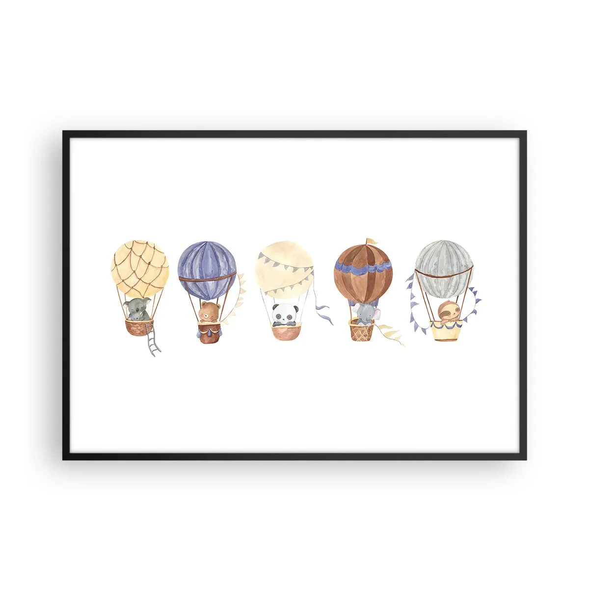 Poszter fehér keretben - Barátok egy utazáson - 100x70 cm