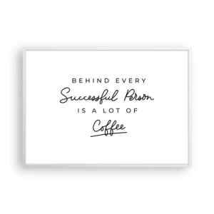 Poszter fekete keretben - A siker titka - 100x70 cm