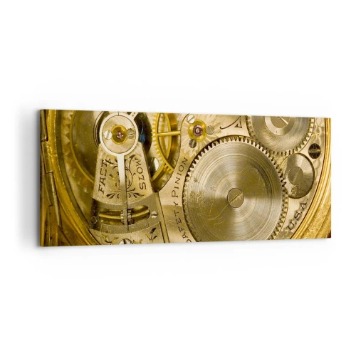 Vászonkép - Haladj a korral - 100x40 cm