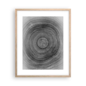 Poszter világos tölgy keretben - Az idők jele - 40x50 cm