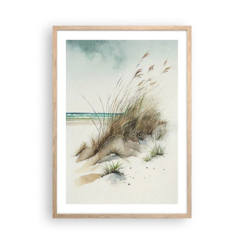 Poszter világos tölgy keretben - Homokba burkolózva - 50x70 cm