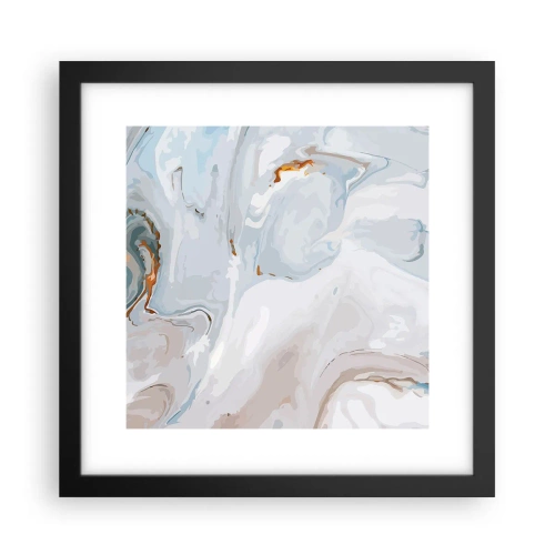 Poszter fehér keretben - Felhabzott fehér - 30x30 cm
