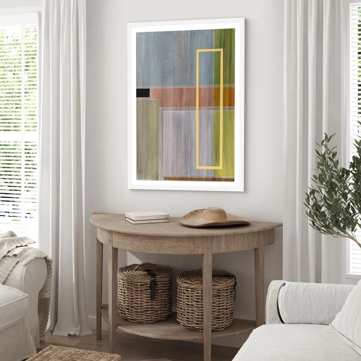 Poszter fekete keretben - Egyszerűen és nyugodtan - 40x50 cm