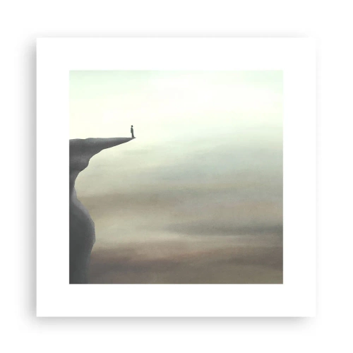 Poszter - Természetesen felfelé! - 30x30 cm