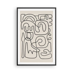 Poszter fehér keretben - A nyomonkövetésben - 61x91 cm