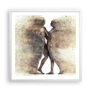 Poszter fekete keretben - Felemelkedtek a porból, hogy szeressenek - 60x60 cm