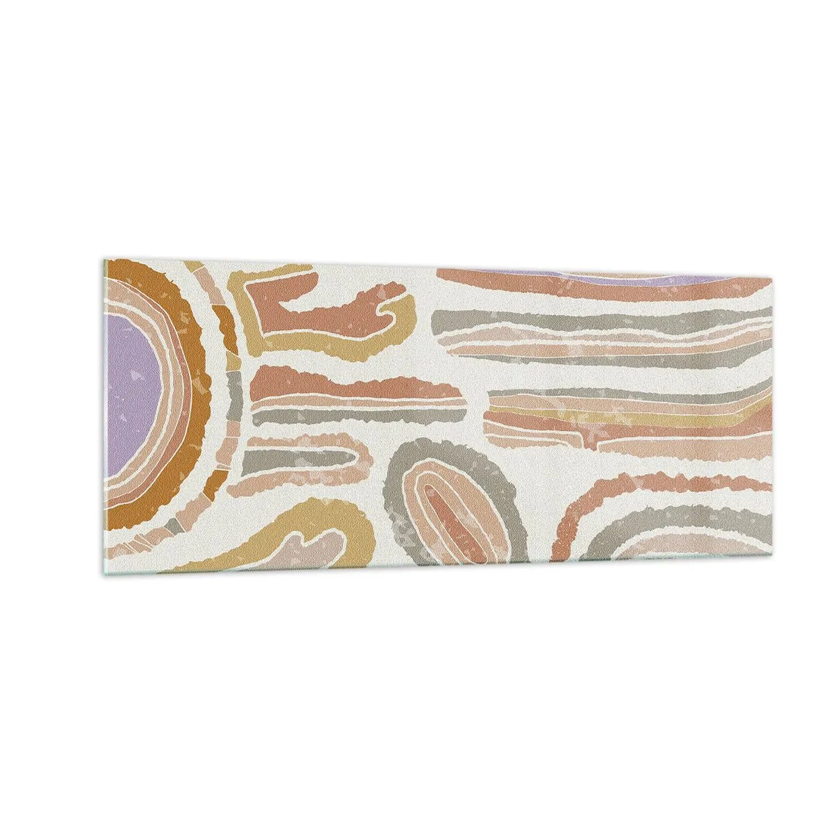 Üveg kép - Színes keresztmetszetek - 100x40 cm