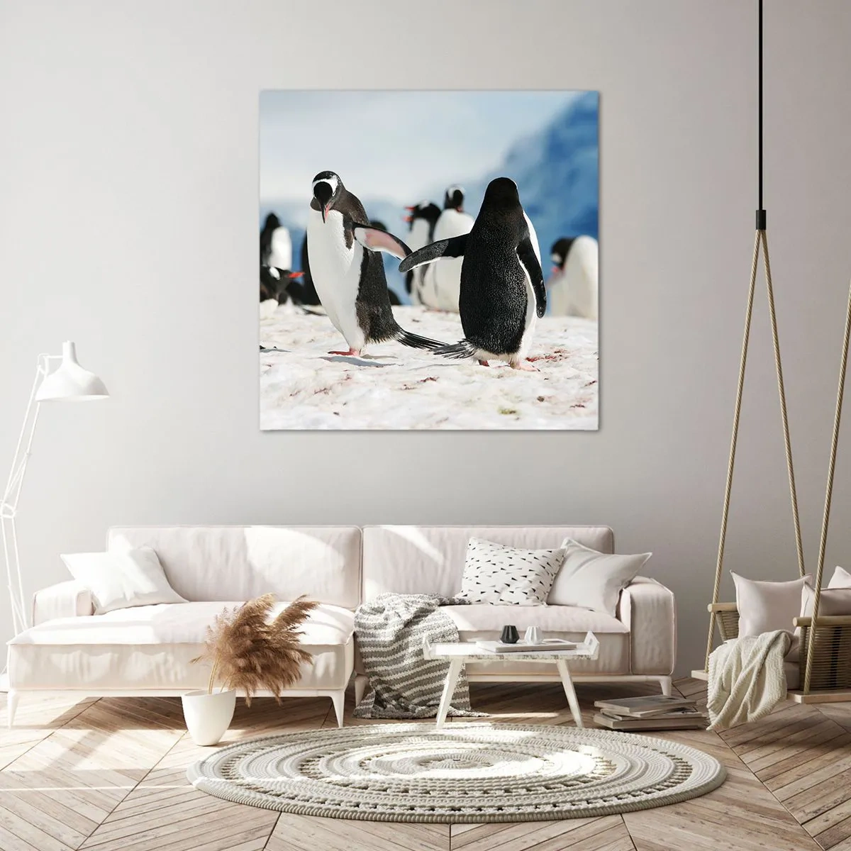 Vászonkép - Tánc a havon - 60x60 cm