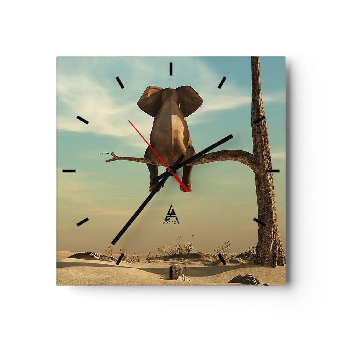 Falióra, Óra - Egy új nézőpont - 30x30 cm