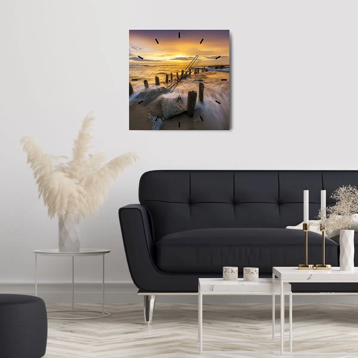 Falióra, Óra - A Balti-tenger nyers szépsége - 30x30 cm