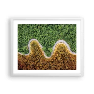 Poszter fekete keretben - Határok és áttörések - 50x40 cm