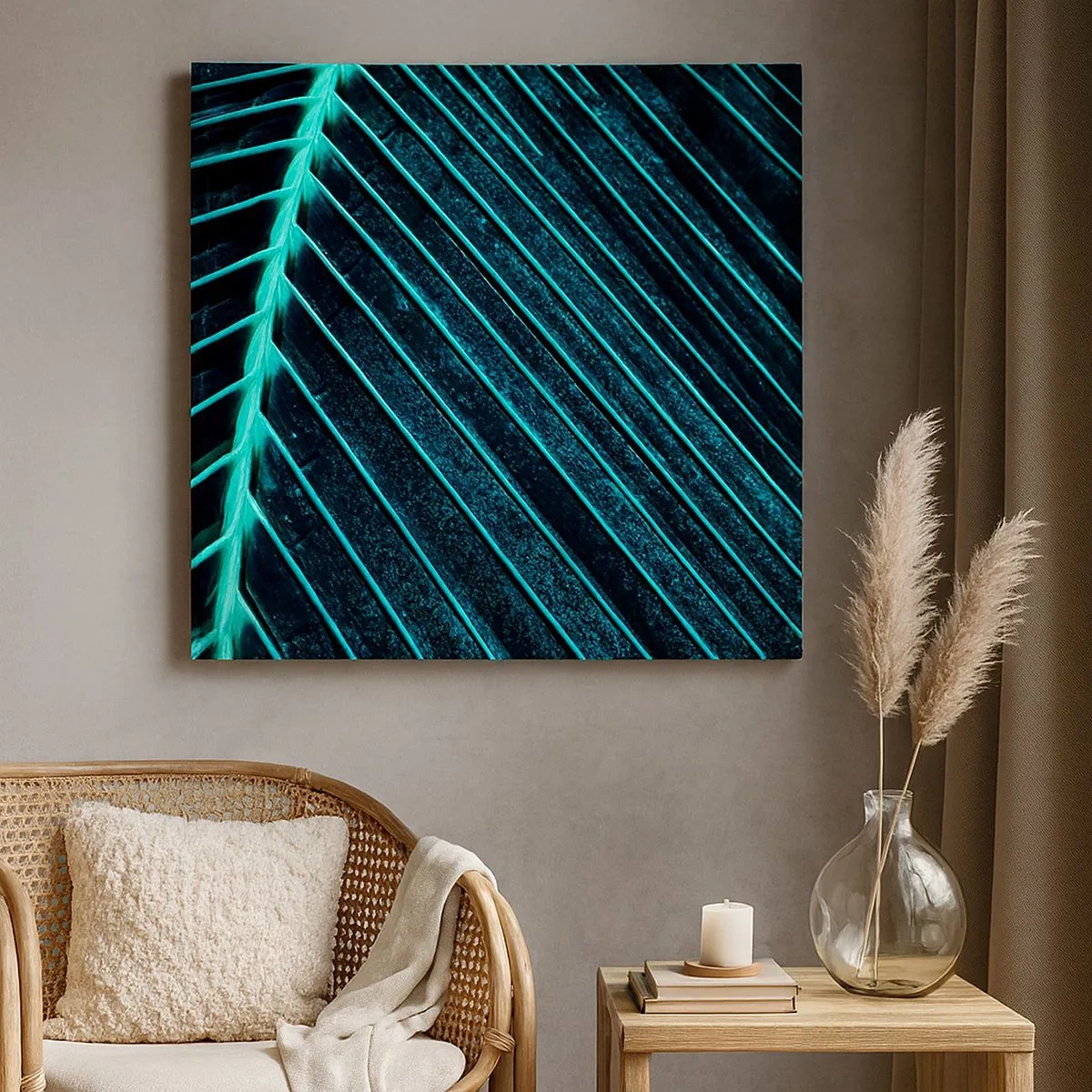 Vászonkép - A zöld textúrája - 30x30 cm