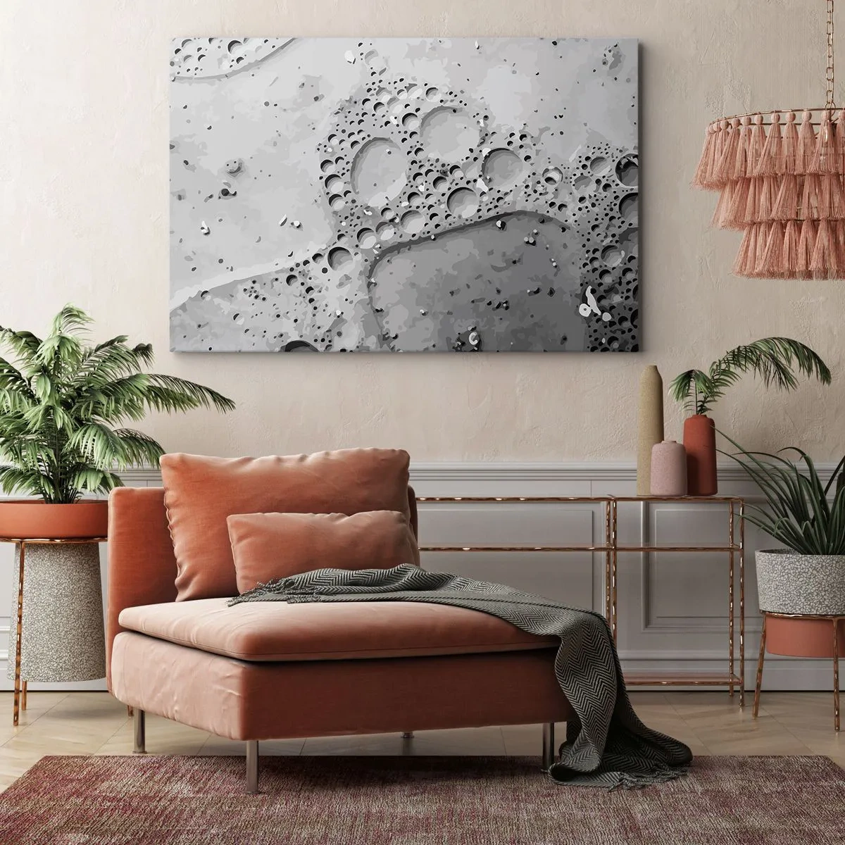 Vászonkép - Nyom a habban - 120x80 cm