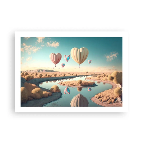 Poszter - A szerelem szárnyalni hagy - 70x50 cm