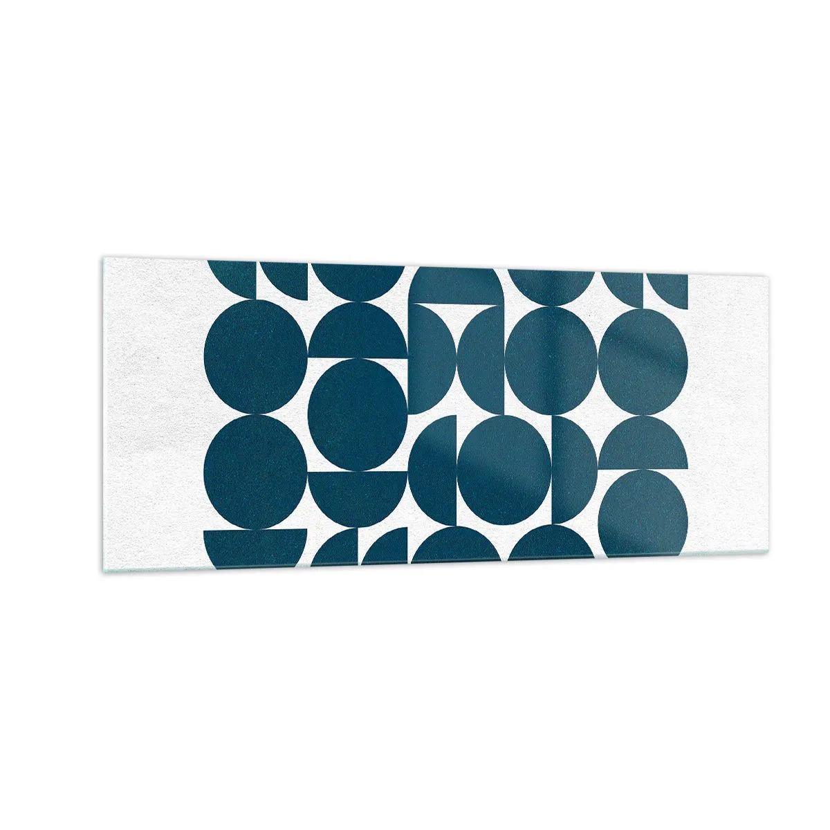 Üveg kép - Körök és félkörök - 100x40 cm