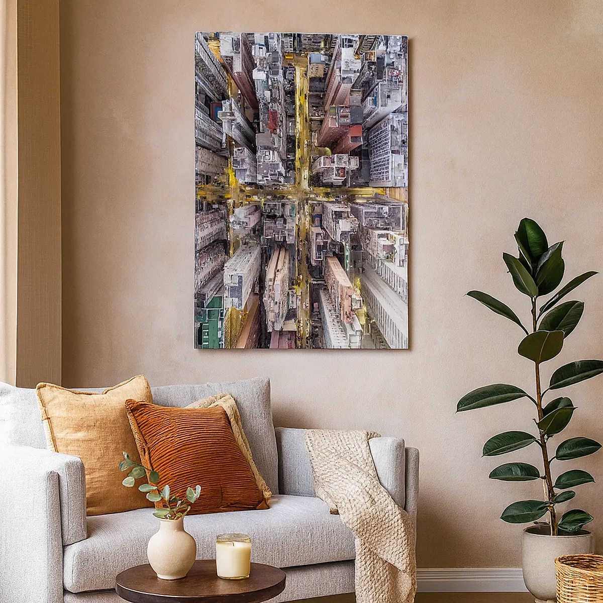 Vászonkép - Üdvözlet Hongkongból - 50x70 cm