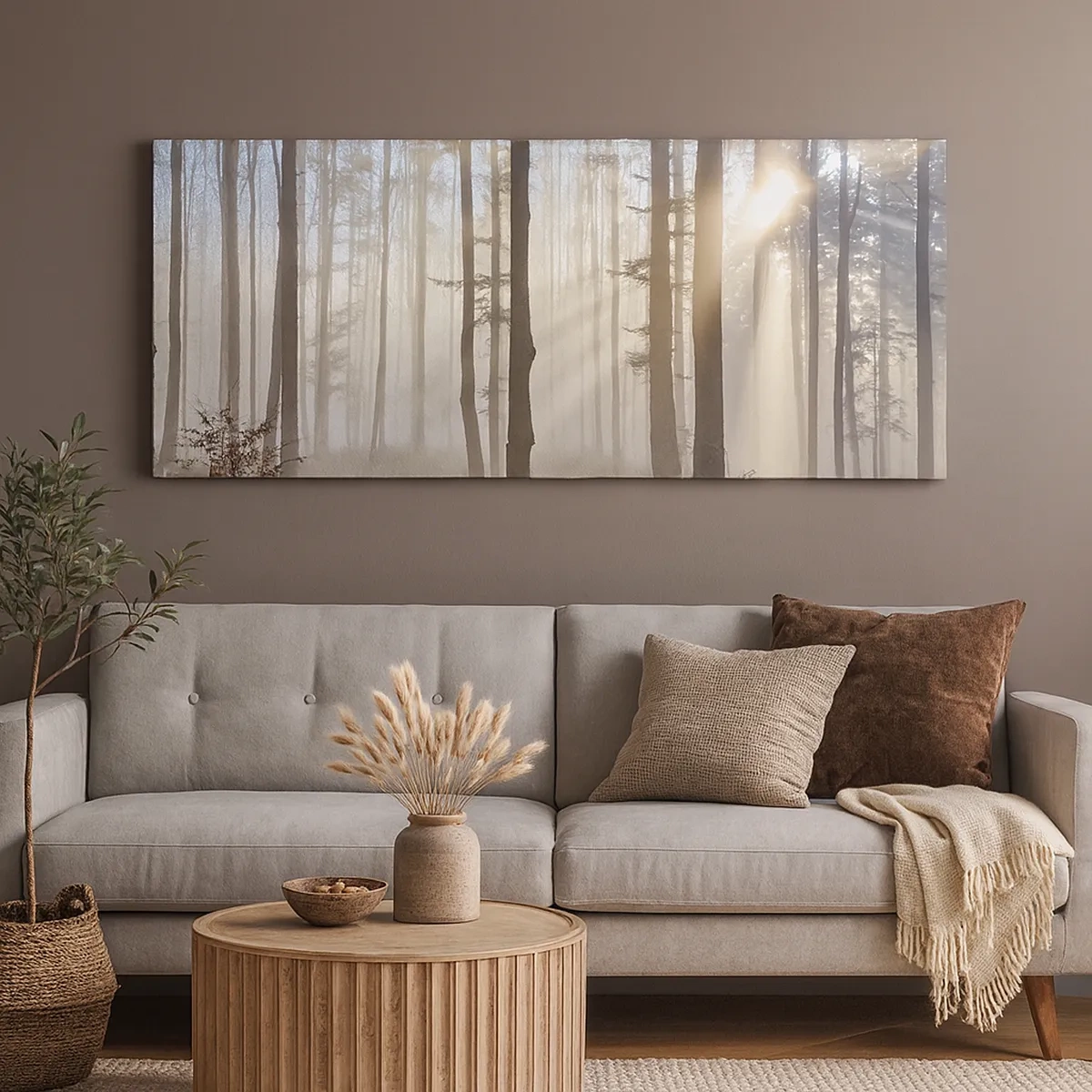 Vászonkép - A köd is felébredt - 30x30 cm