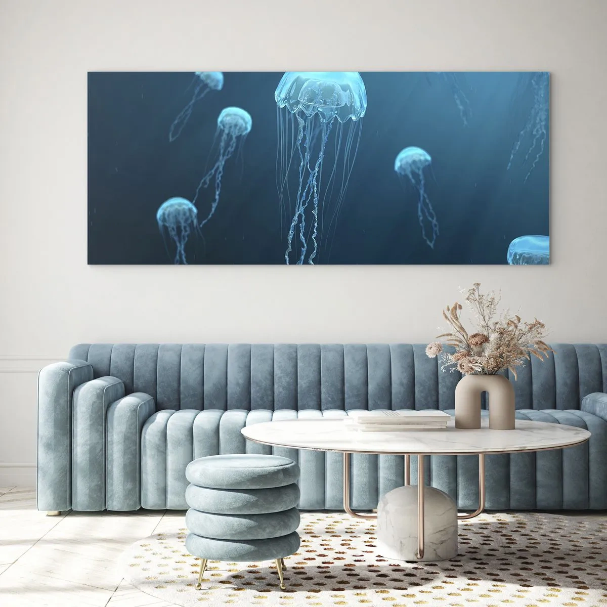 Üveg kép - Óceáni tánc - 100x40 cm
