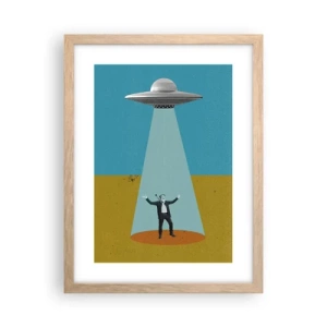 Poszter világos tölgy keretben - Közeli találkozás - 30x40 cm