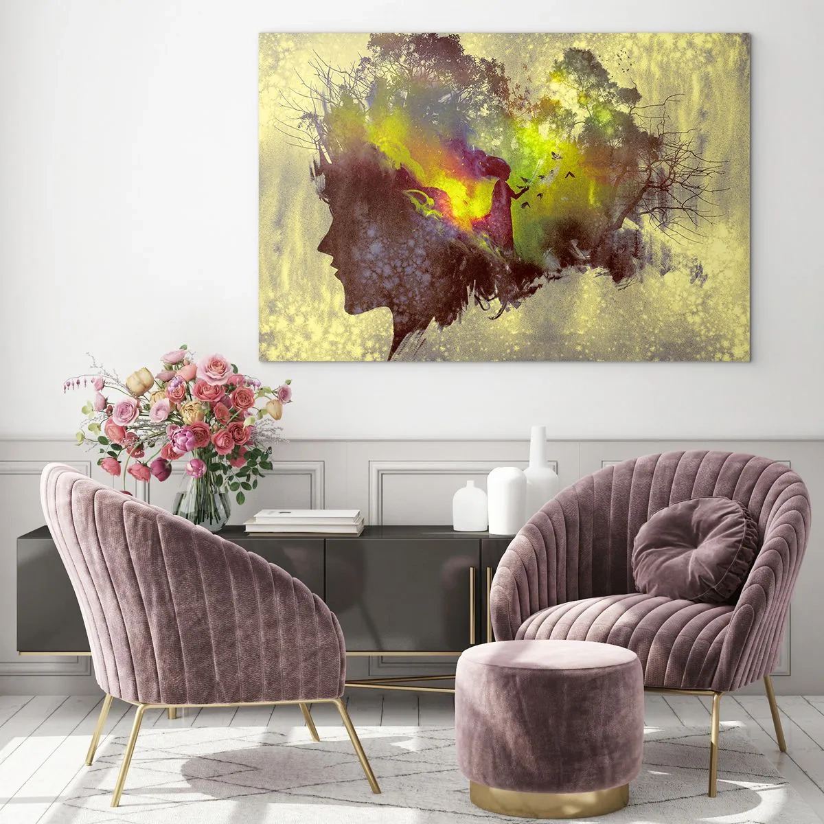 Üveg kép - Anyatermészet - 120x80 cm