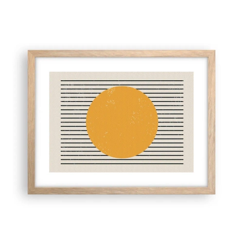 Poszter világos tölgy keretben - Az egyszerűség ereje - 40x30 cm