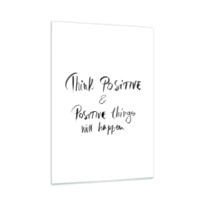 Üveg kép - Hogyan élj? - 50x70 cm