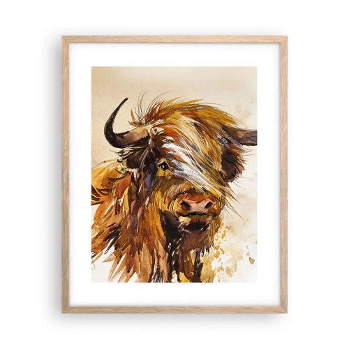 Poszter világos tölgy keretben - A vadász büszkesége - 40x50 cm