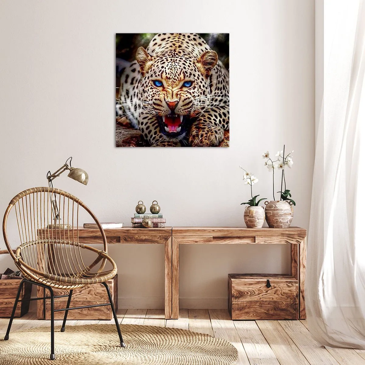 Vászonkép - A szépség nem árt a haragnak - 70x70 cm