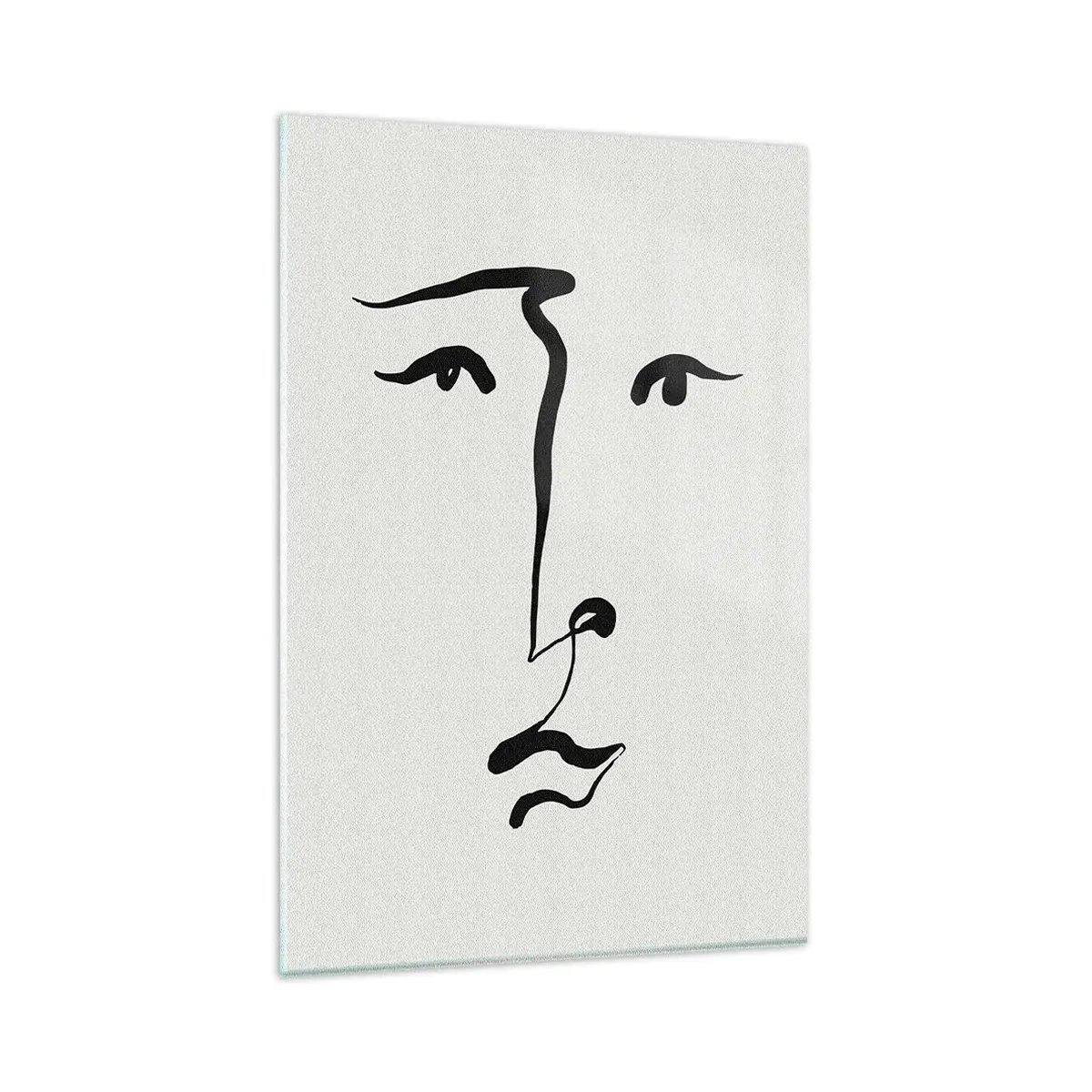 Üveg kép - Egyvonalas portré - 80x120 cm