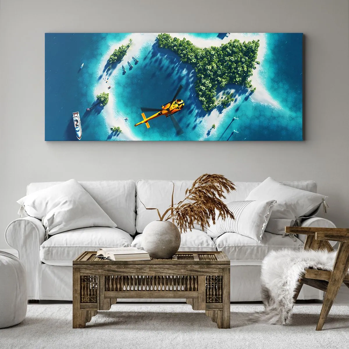 Vászonkép - Vegyél magadnak egy szigetet - 90x30 cm