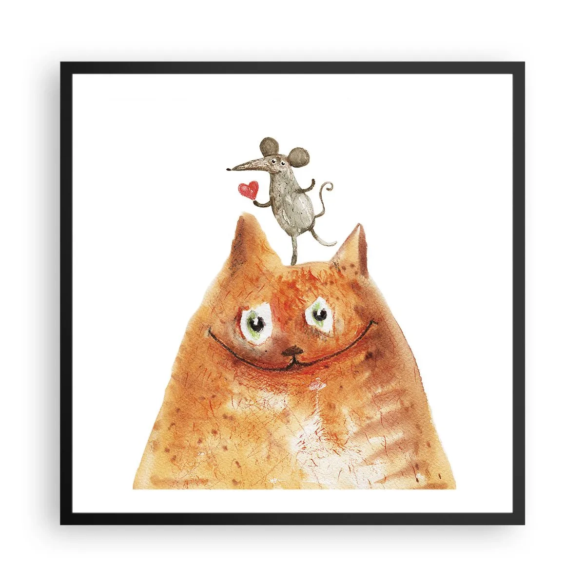 Poszter fehér keretben - A szerelem paradoxonjai - 60x60 cm