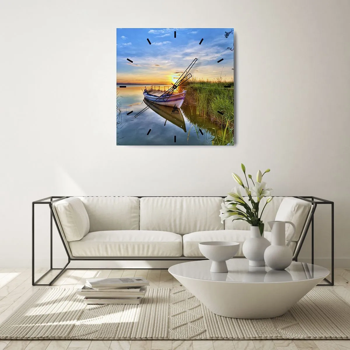 Falióra, Óra - Beteljesült álmok öblében - 30x30 cm