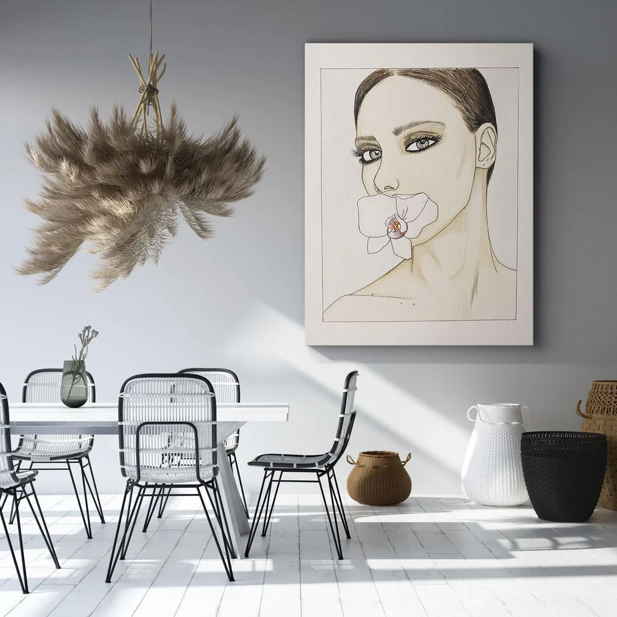 Vászonkép - Az elegancia és a szépség szimbóluma - 45x80 cm