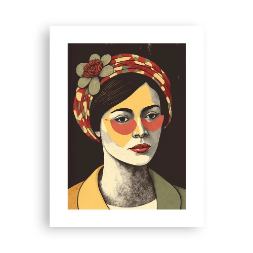 Poszter - Korall hölgy - 30x40 cm