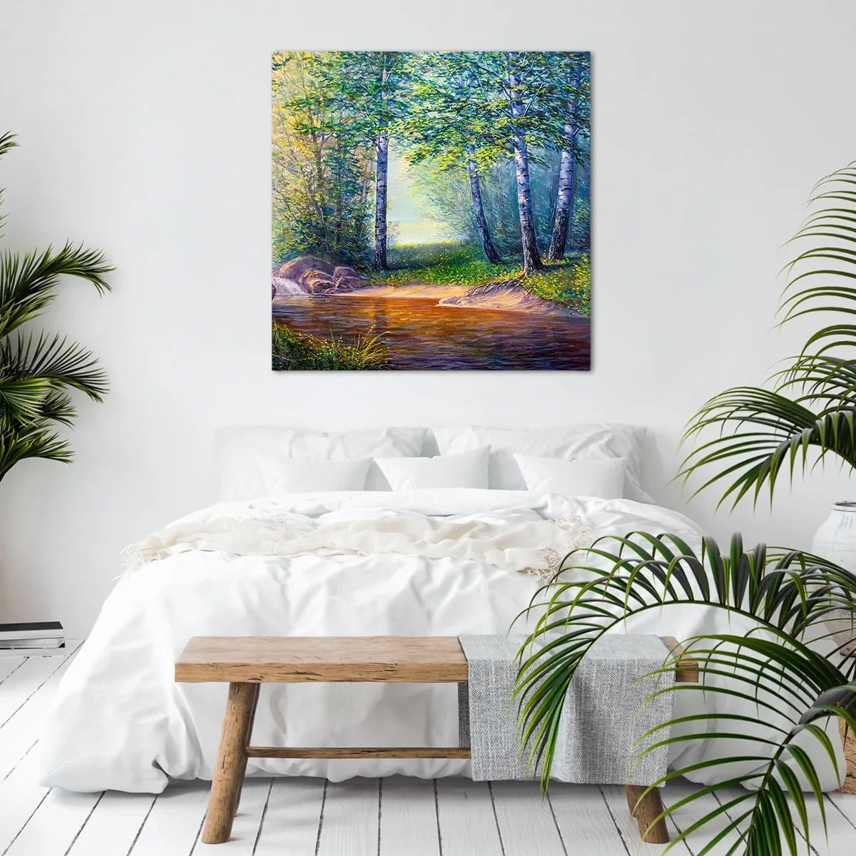 Vászonkép - Idilli táj - 30x30 cm