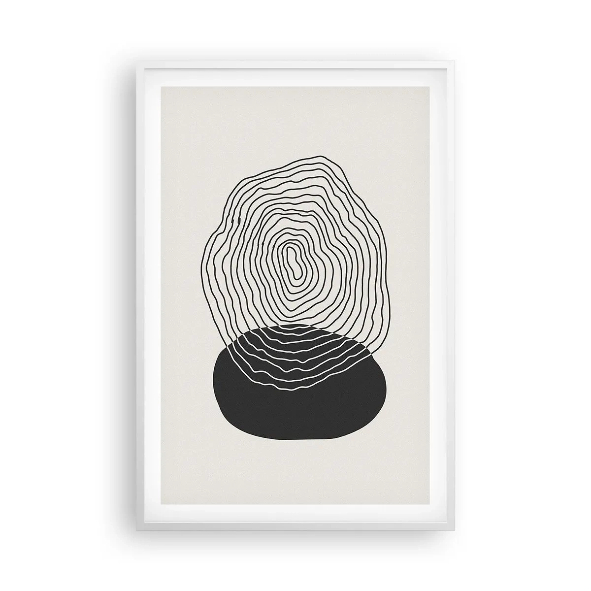 Poszter fekete keretben - Létezés és rángatózás - 61x91 cm