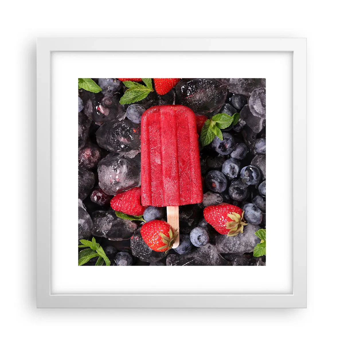 Poszter fekete keretben - A forró nyár íze - 30x30 cm