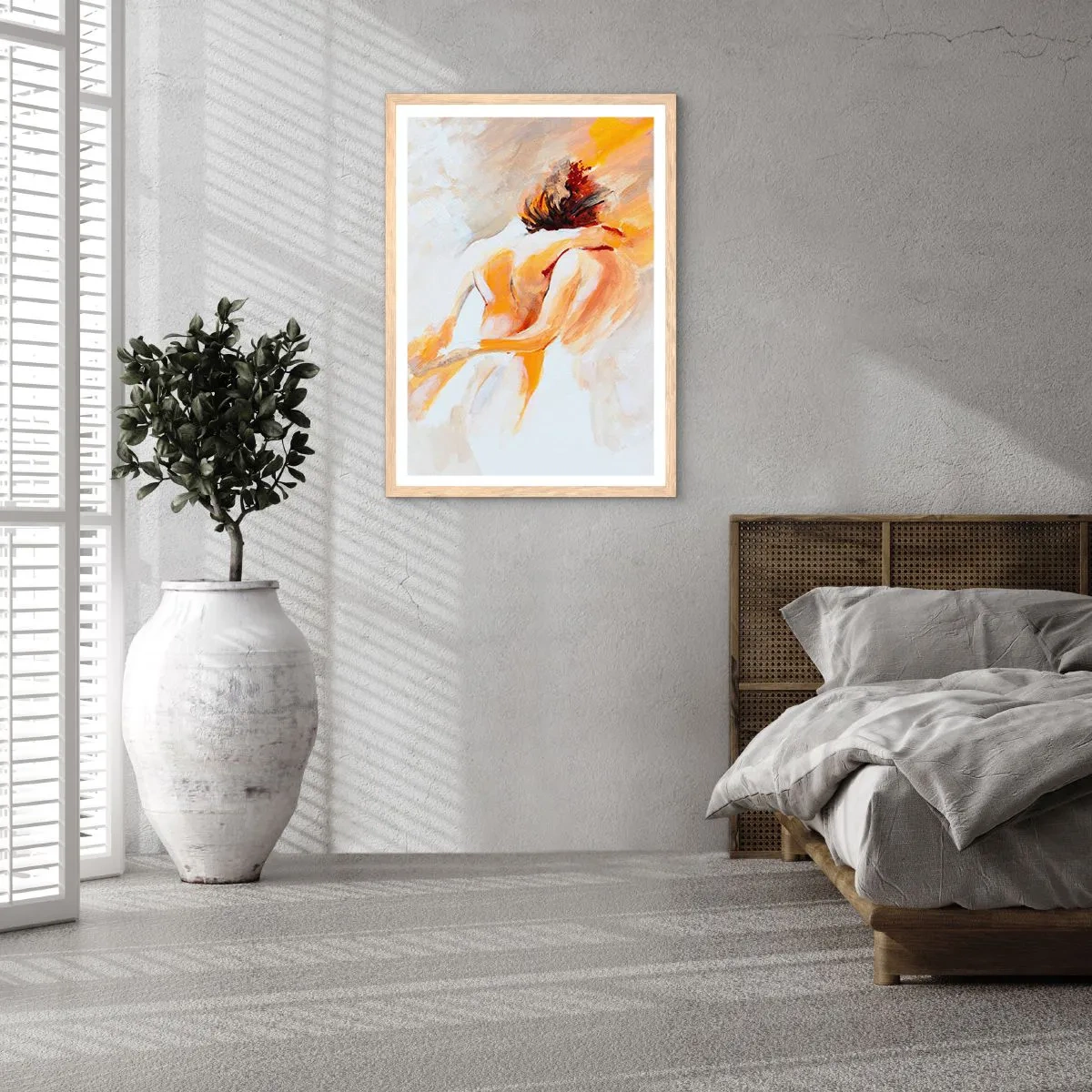 Poszter világos tölgy keretben - A közelség egében - 40x50 cm