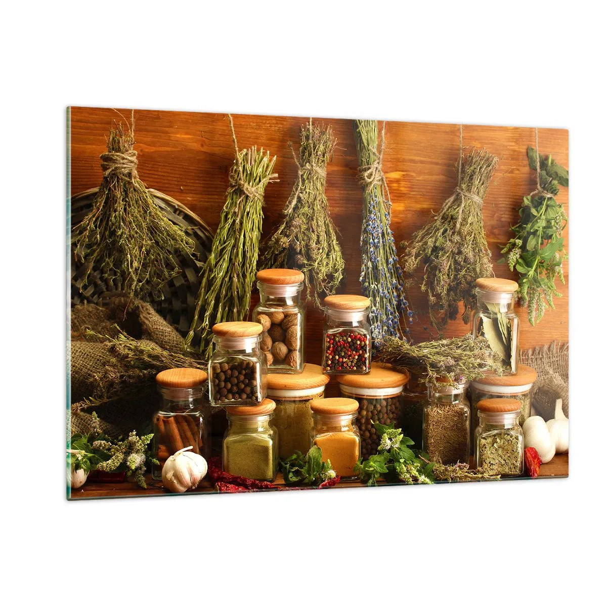 Üveg kép - Konyhai varázslatok - 120x80 cm