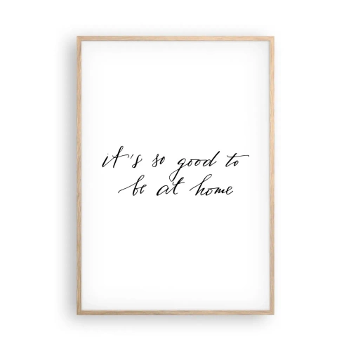 Poszter világos tölgy keretben - Teljes igazság - 70x100 cm