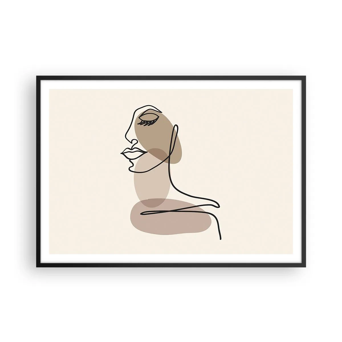 Poszter fehér keretben - Egy bizonyos szépségvonal - 100x70 cm