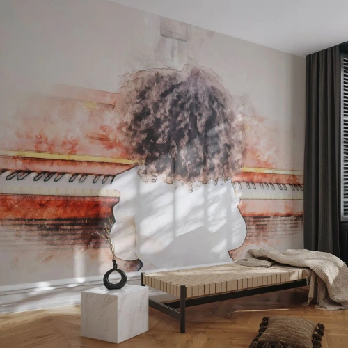 Fotótapéta Premium Canvas - Az új világban - Zongora, Zene, Zenész - 100x70 cm